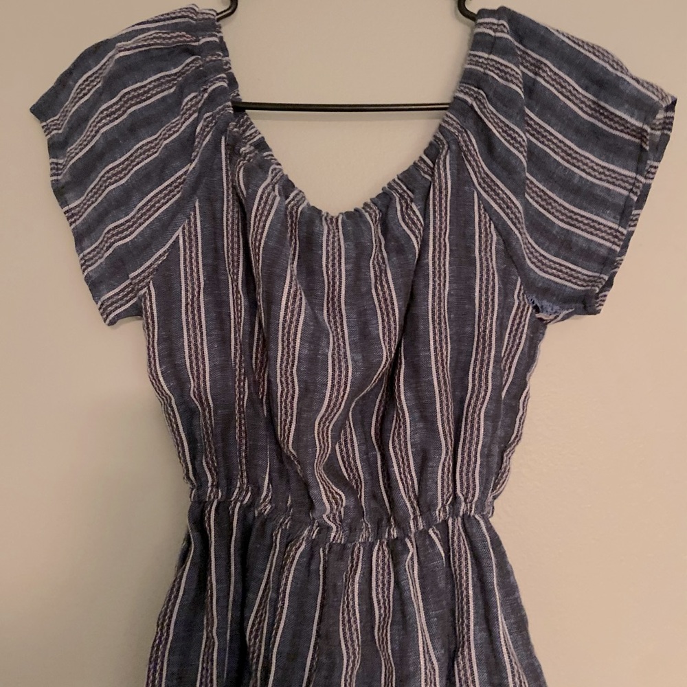 Off-the-Shoulder Summer Denim Dress - Picture 3 of 4